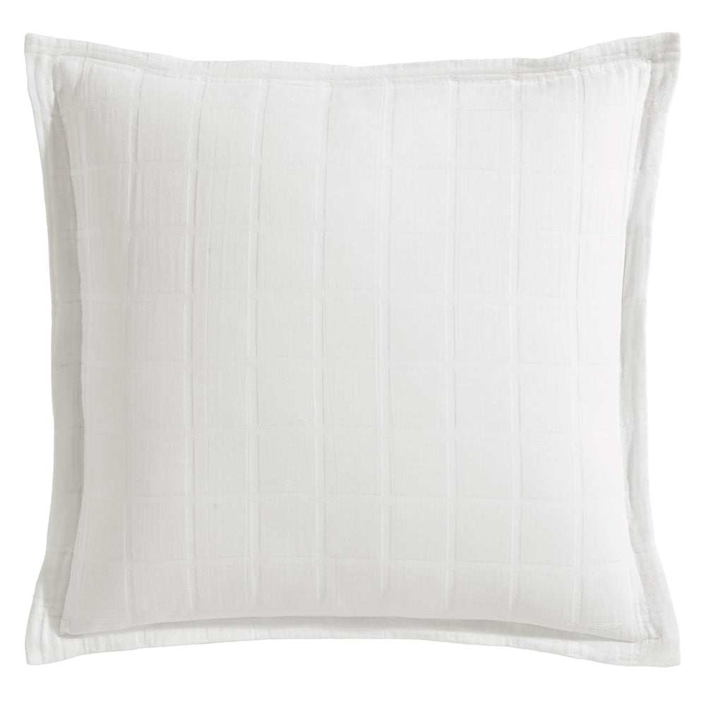 Sierra White European Pillowcase