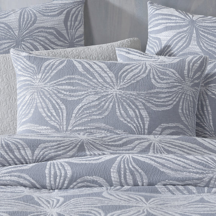 Platinum Logan and Mason Skylar Slate Quilt Cover Set Detail | My Linen