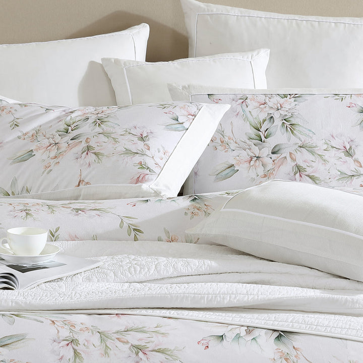 Amandaline Ivory Quilt Cover Set | Super King