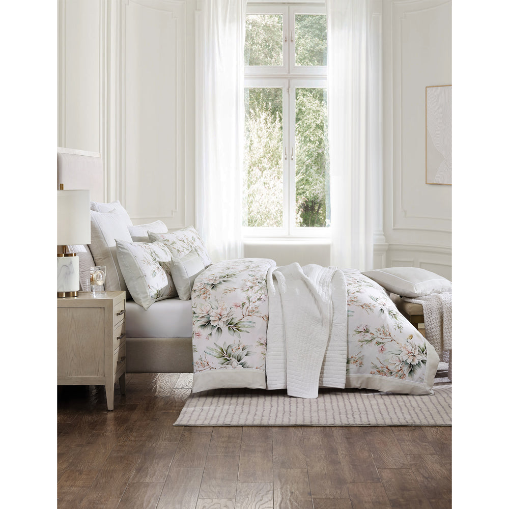 Amandaline Ivory Quilt Cover Set | King Bed