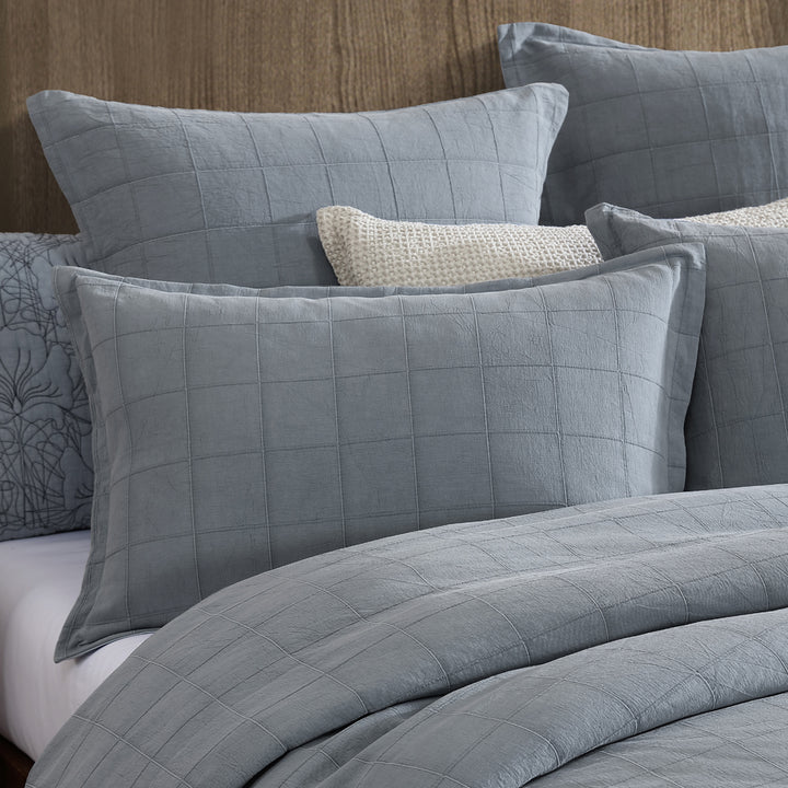 Private Collection Artemis Denim Quilt Cover Set Standard | My Linen