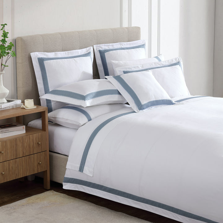 Private Collection Bentley Denim Quilt Cover Set Closeup | My Linen