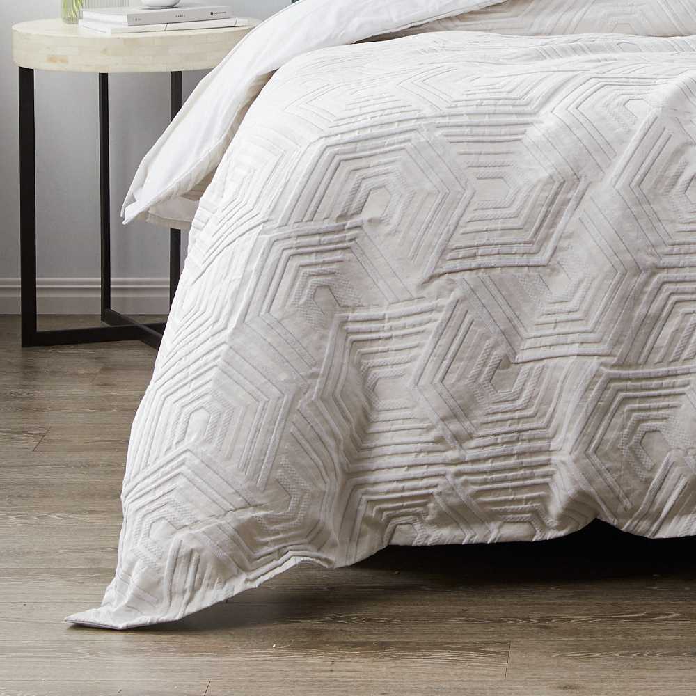 Bree Silver Quilt Cover Set | King Bed