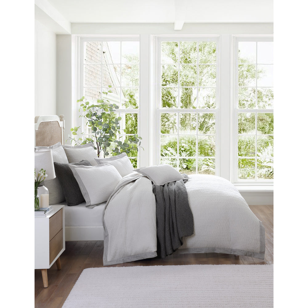 Felix Charcoal Quilt Cover Set | King Bed