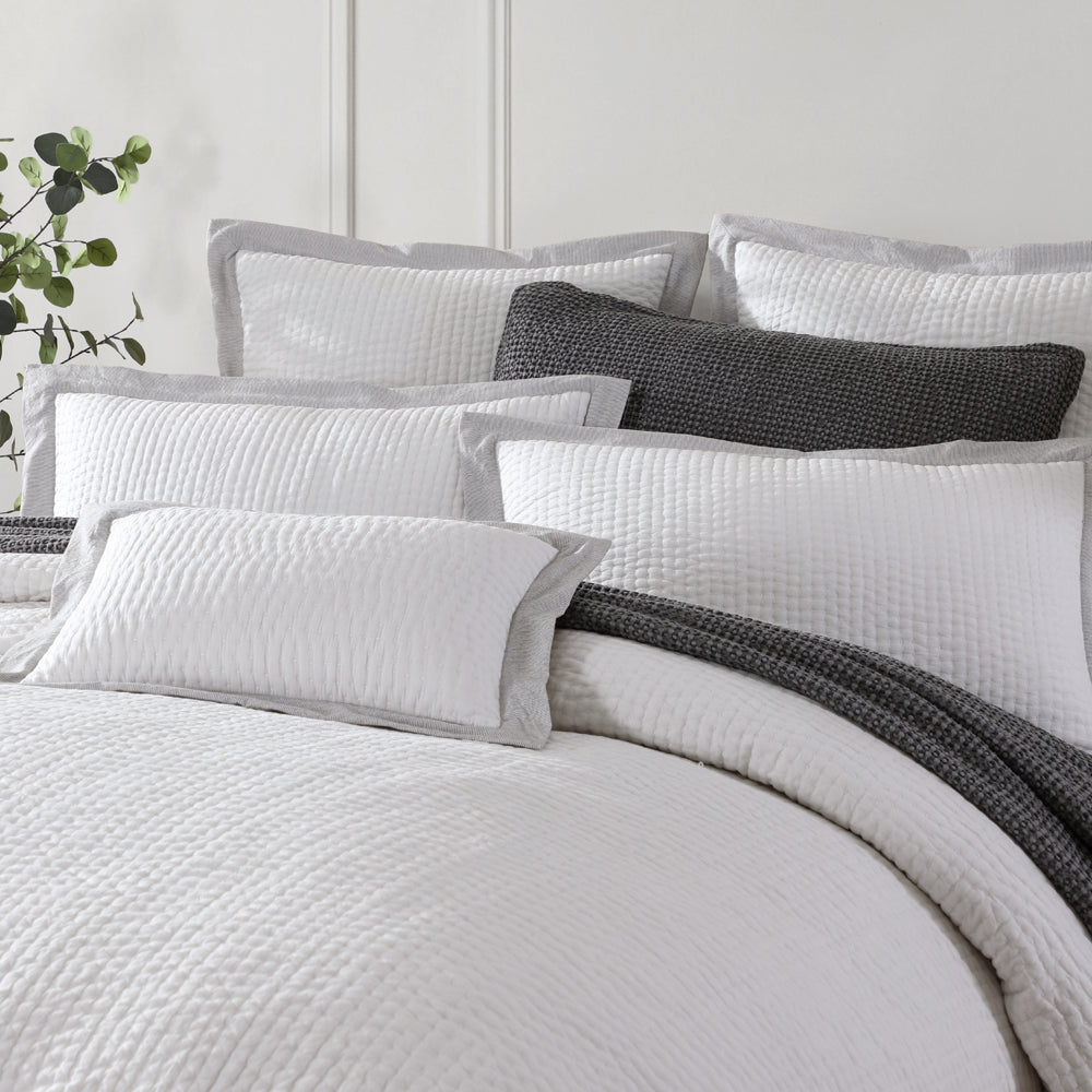 Felix Charcoal Quilt Cover Set | King Bed