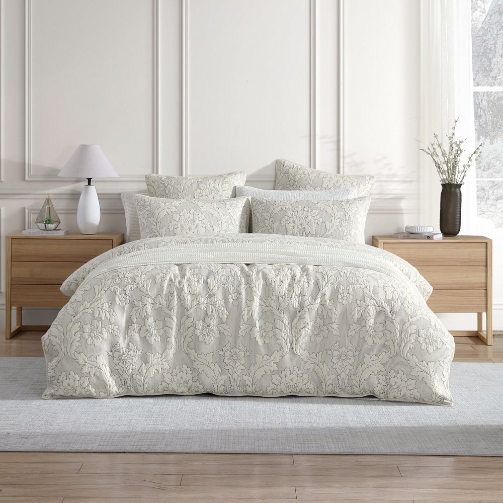 Private Collection Fleur Ink Quilt Cover Set | My Linen