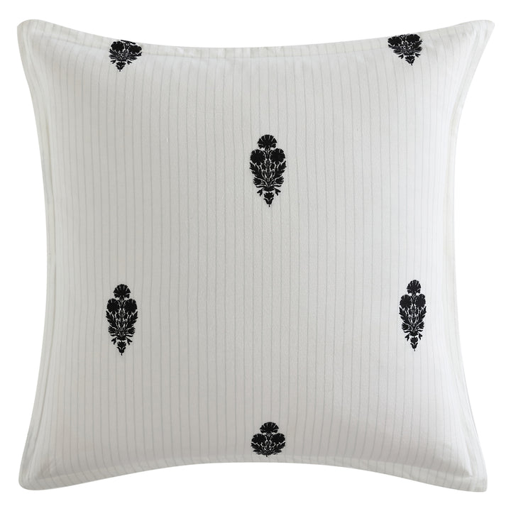 Private Collection Khari Charcoal European Pillowcase | My Linen
