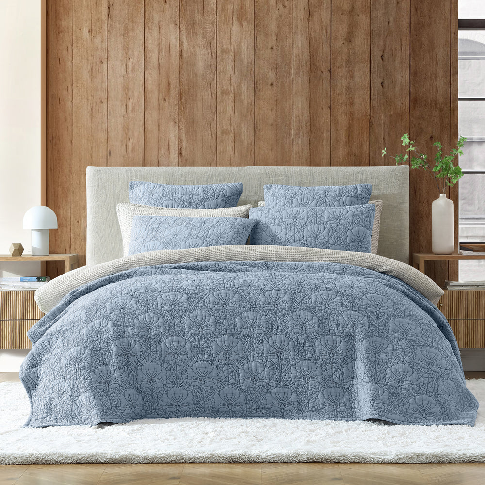 Private Collection Lilian Denim Bedspread | My Linen