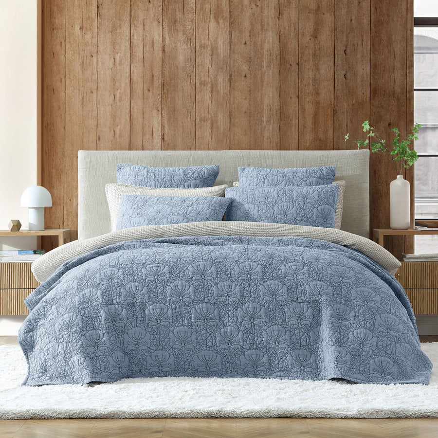 Private Collection Lilian Denim Bedspread | My Linen