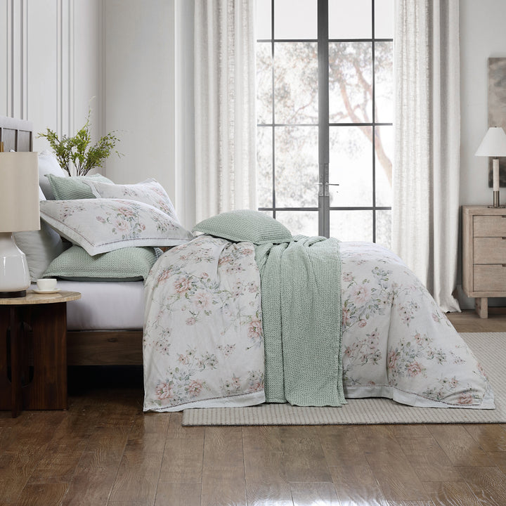 Private Collection Liyana Frost Quilt Cover Set Lifestyle | My Linen