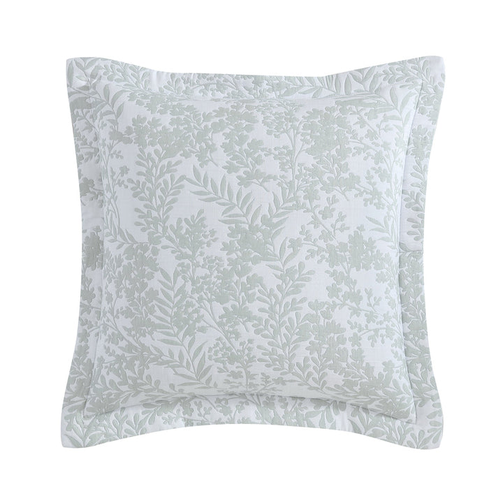 Quinn Sage Square Filled Cushion