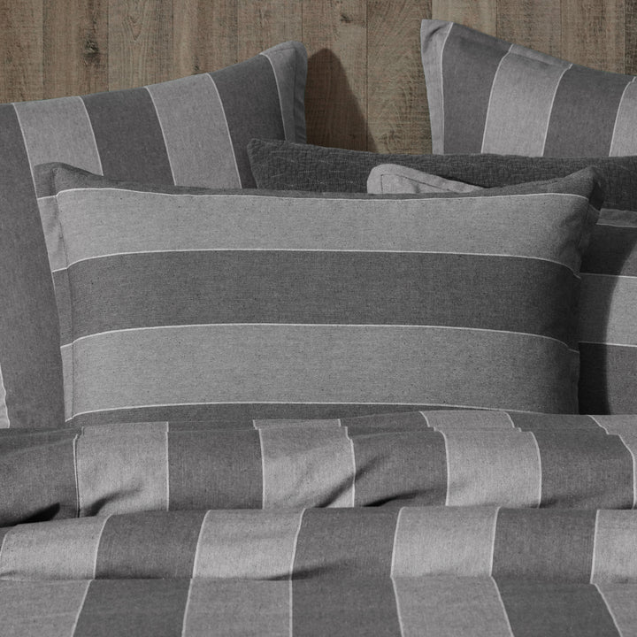 Private Collection Thatcher Charcoal Quilt Cover Set PIllow | My Linen