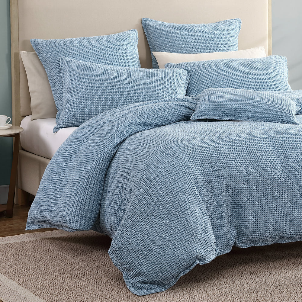 Urban Steel Quilt Cover Set | King Bed