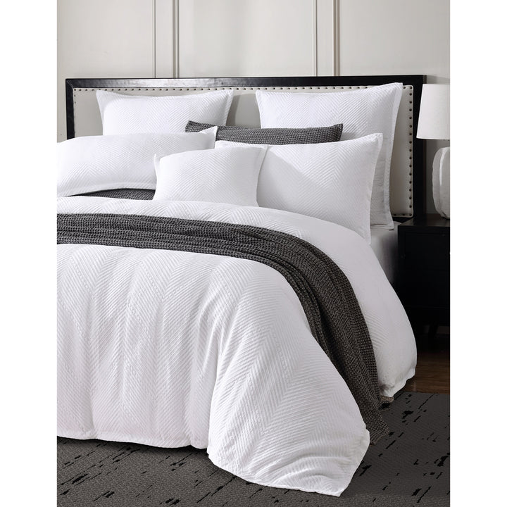 Private Collection Viva White Quilt Cover Set Closeup | My Linen