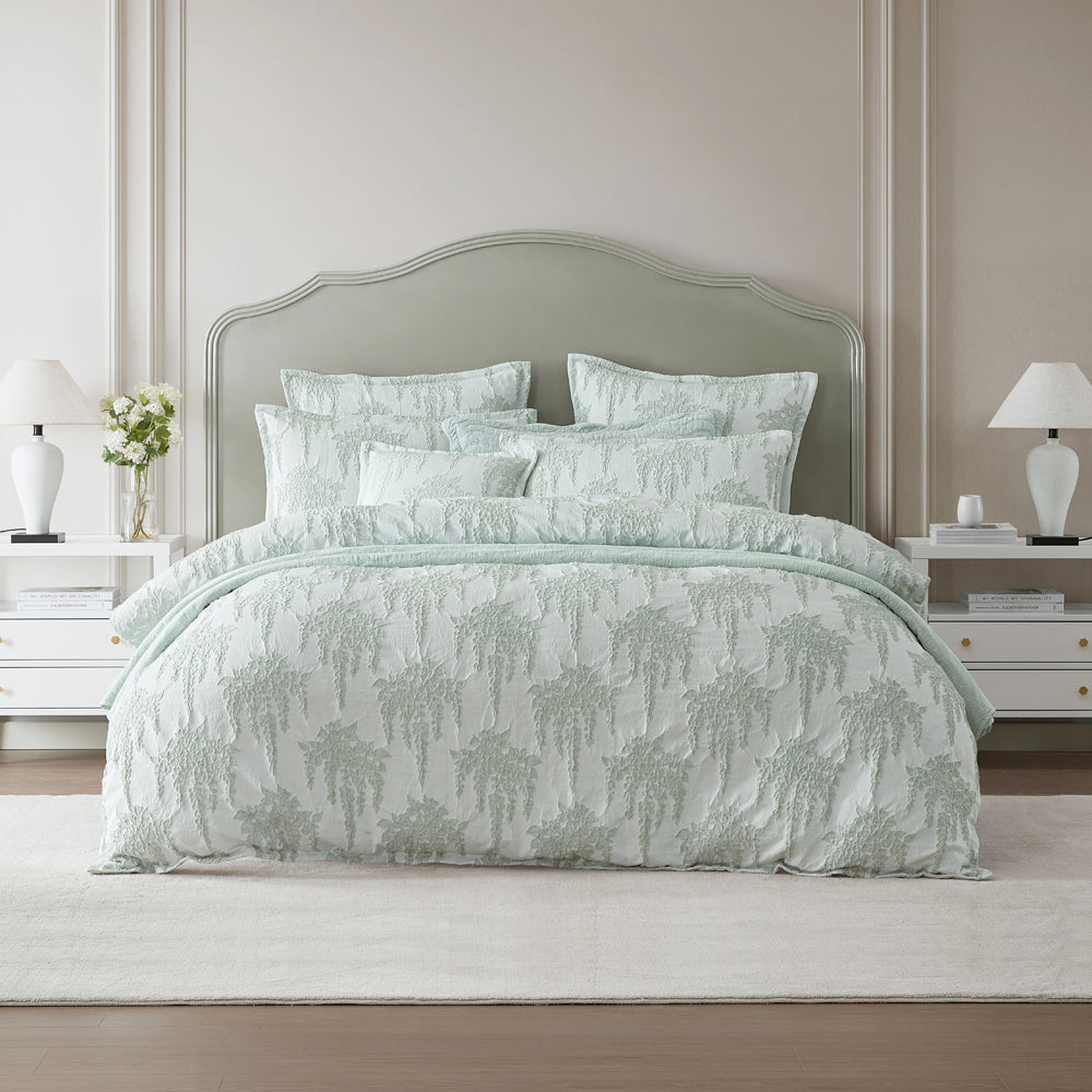 Private Collection Wisteria Sage Quilt Cover Set | My Linen