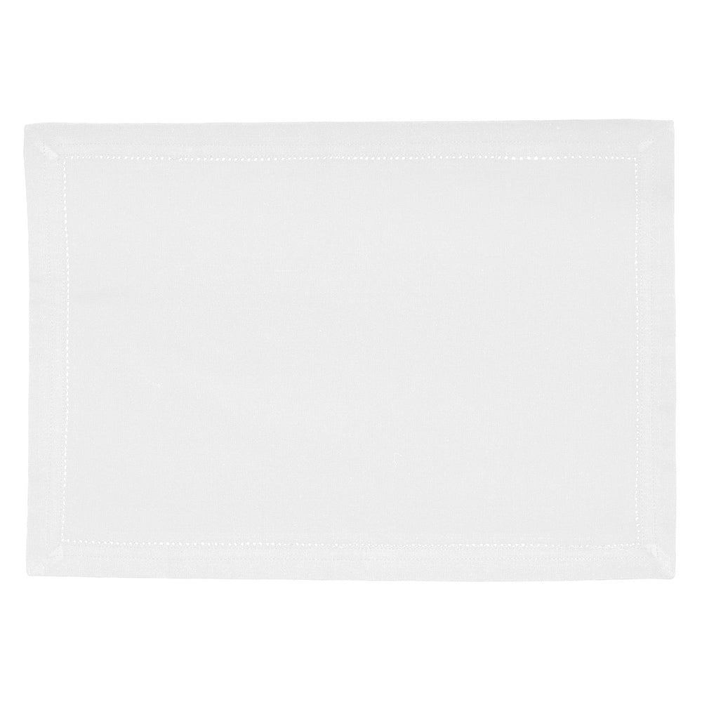 Hemstitch Placemat White | 2 Pack