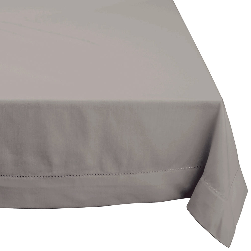 Hemstitch Rectangle Tablecloth Grey | 150cm x 360cm