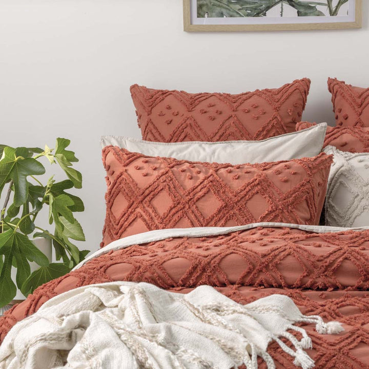 Medallion Auburn Quilt Cover Set | Queen Bed