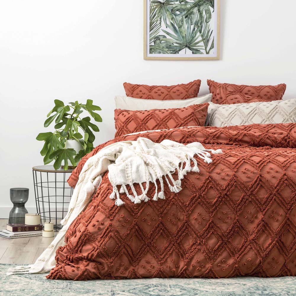 Medallion Auburn Quilt Cover Set | Queen Bed