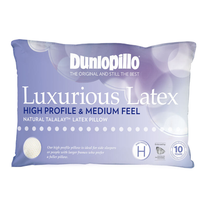 Luxurious Latex High Profile Medium Feel Pillow