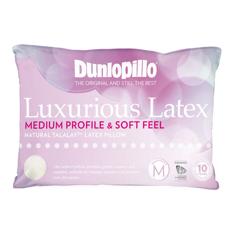 Luxurious Latex Medium Profile Soft Feel Pillow