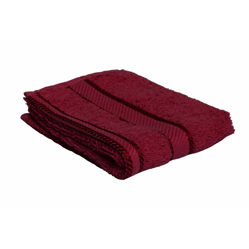 100% Cotton Burgundy Towels | Face Washer
