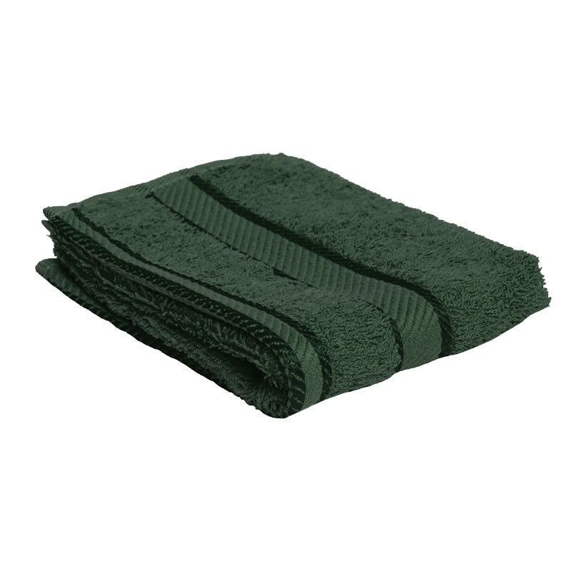 100% Cotton Forest Green Towels | Face Washer
