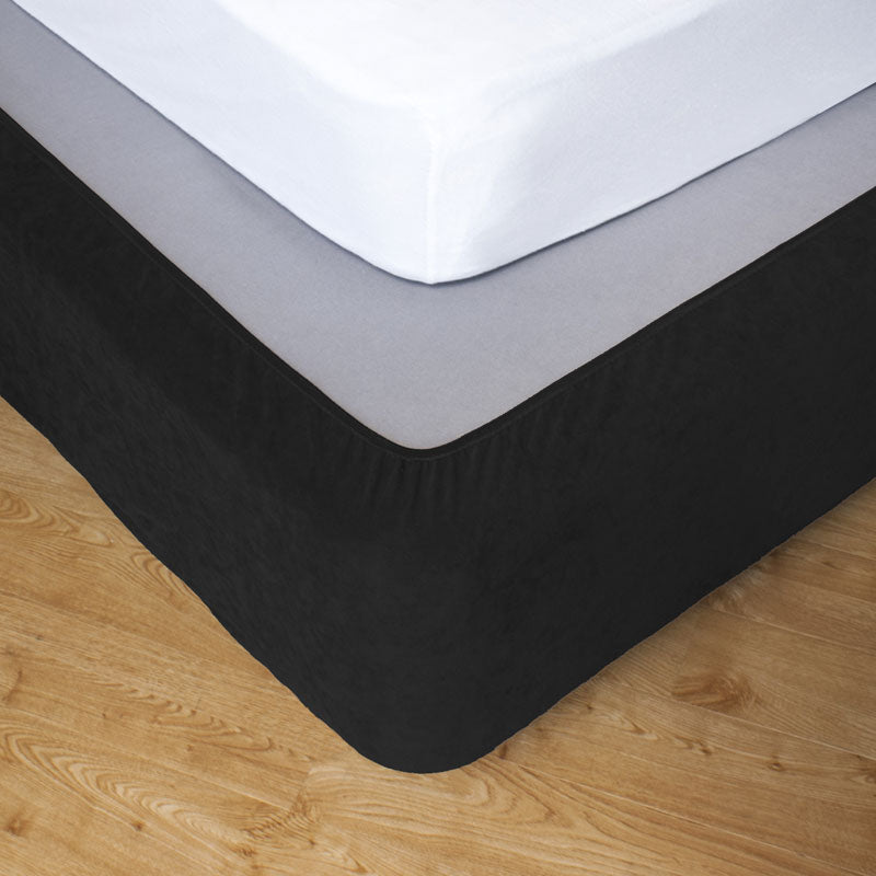 Ebony Stretch Valance | King Single Bed