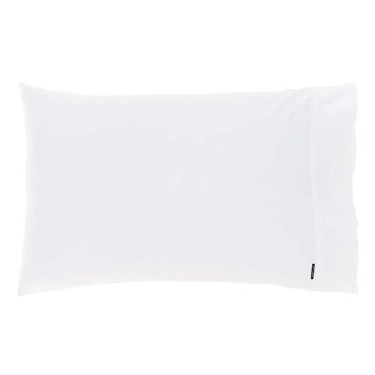 Augusta 100% Cotton 500TC White King Pillowcase