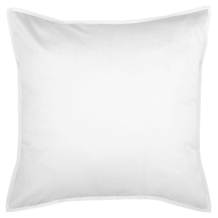 Nara White Bamboo Cotton European Pillowcase
