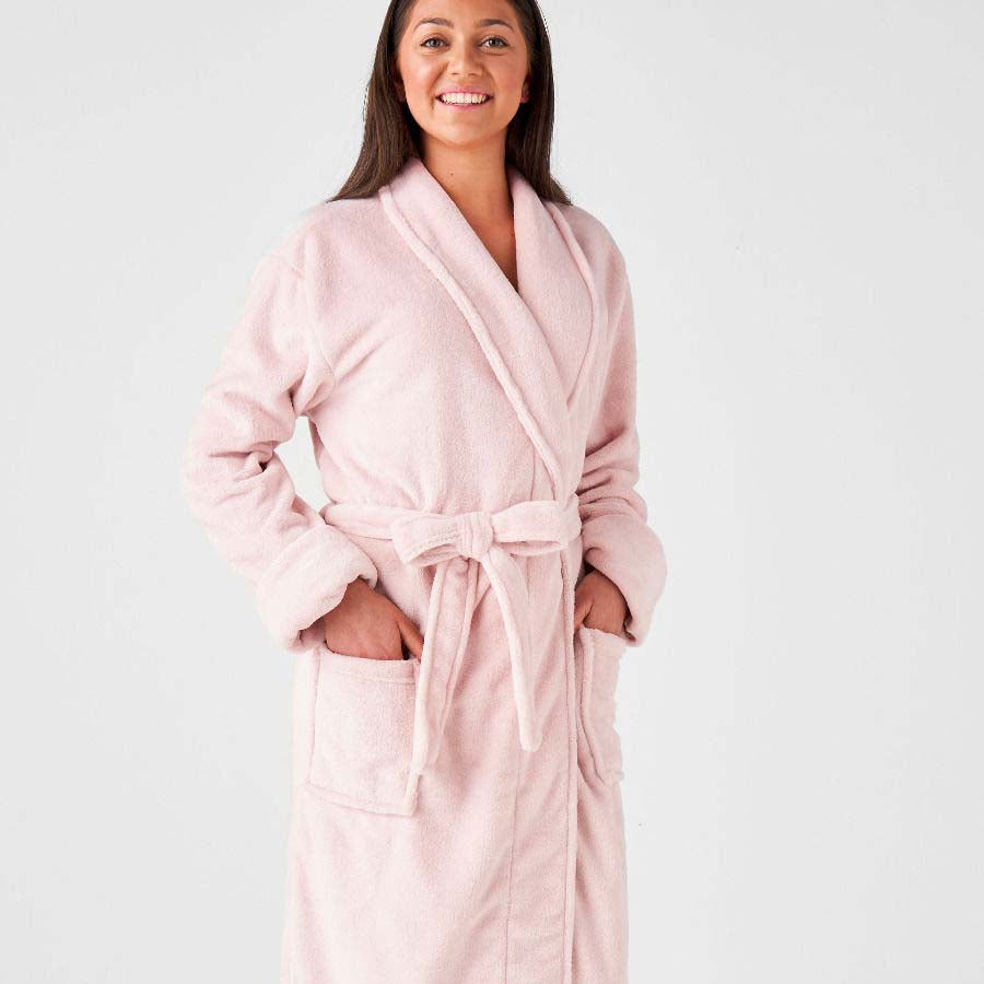 Plush Bathrobe Blush | One Size Fits Most
