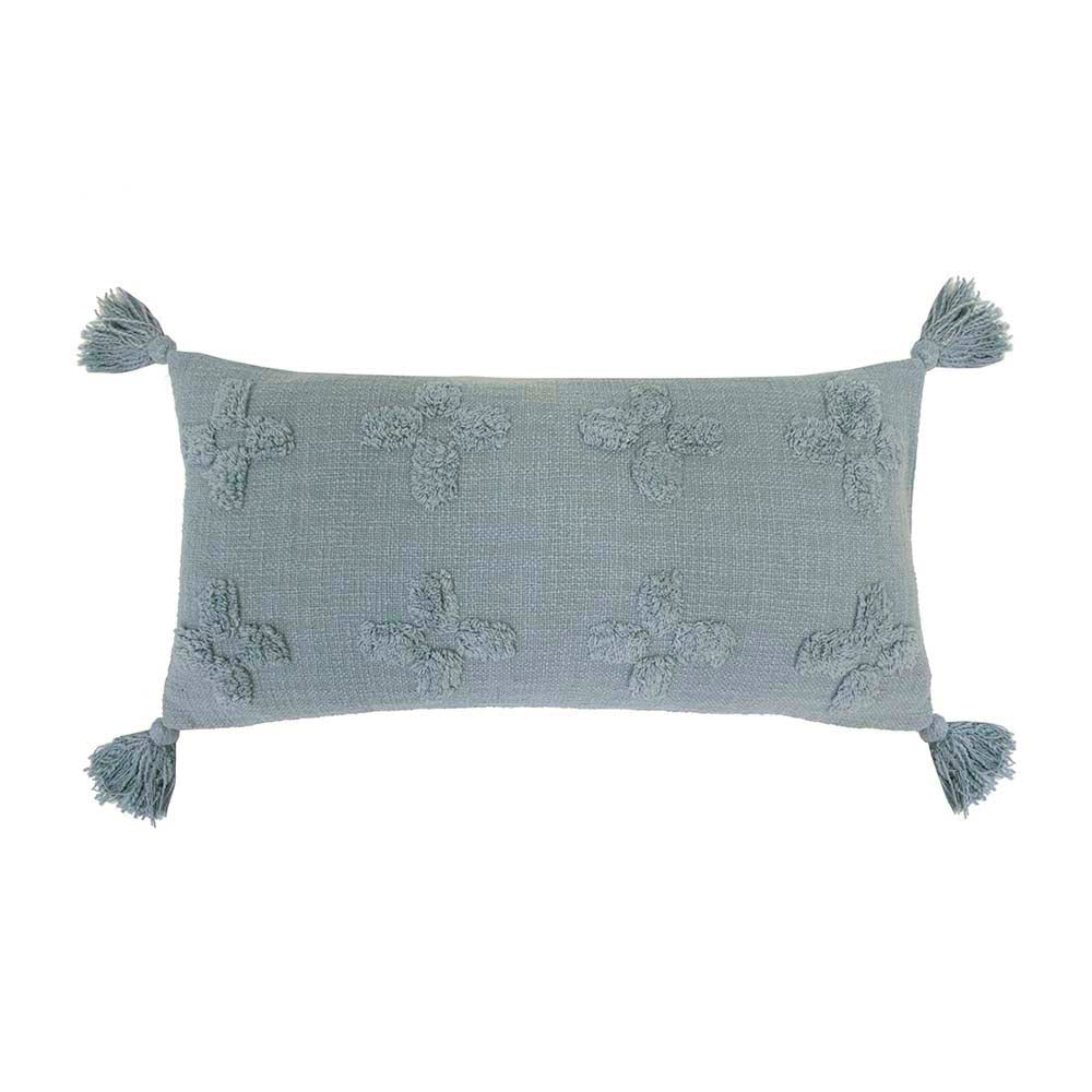 Ada Steel Blue Long Filled Cushion