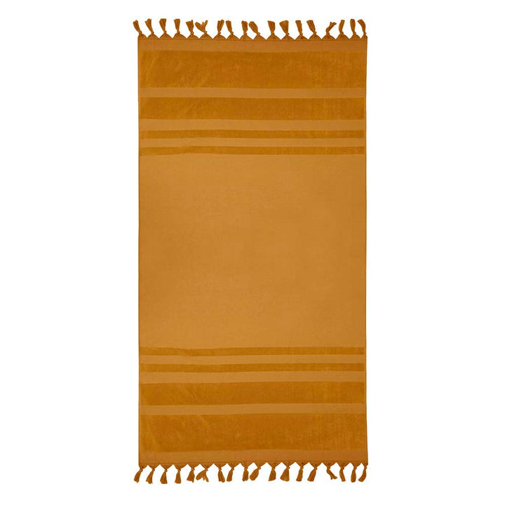 Aurora Mustard Beach Towel