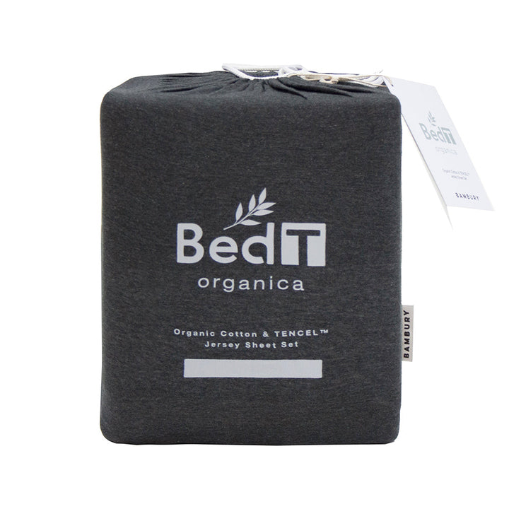 BedT Organica Charcoal Sheet Set | Queen Bed