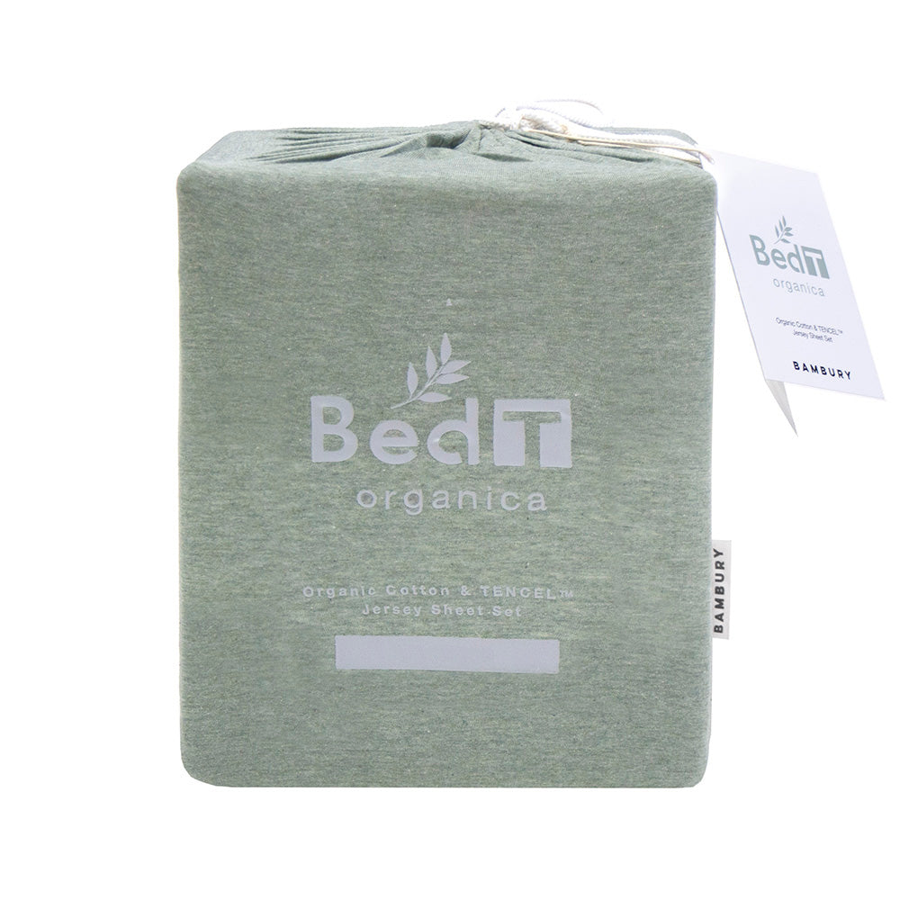 BedT Organica Sage Sheet Set | Single Bed