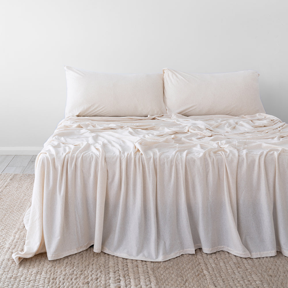 BedT Organica Stone Sheet Set | King Single Bed