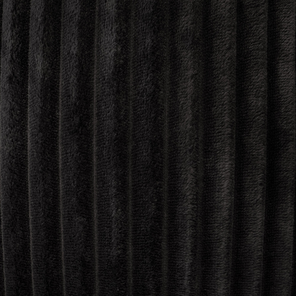 Bambury Channel Charcoal Square Cushion Detail | My Linen