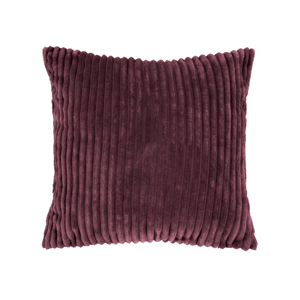 Bambury Channel Plum Square Cushion | My Linen