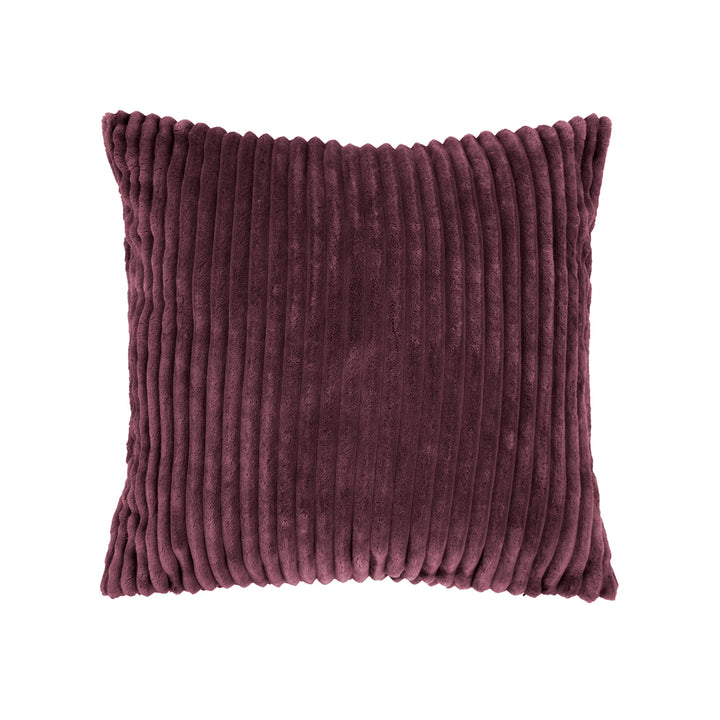 Bambury Channel Plum Square Cushion | My Linen