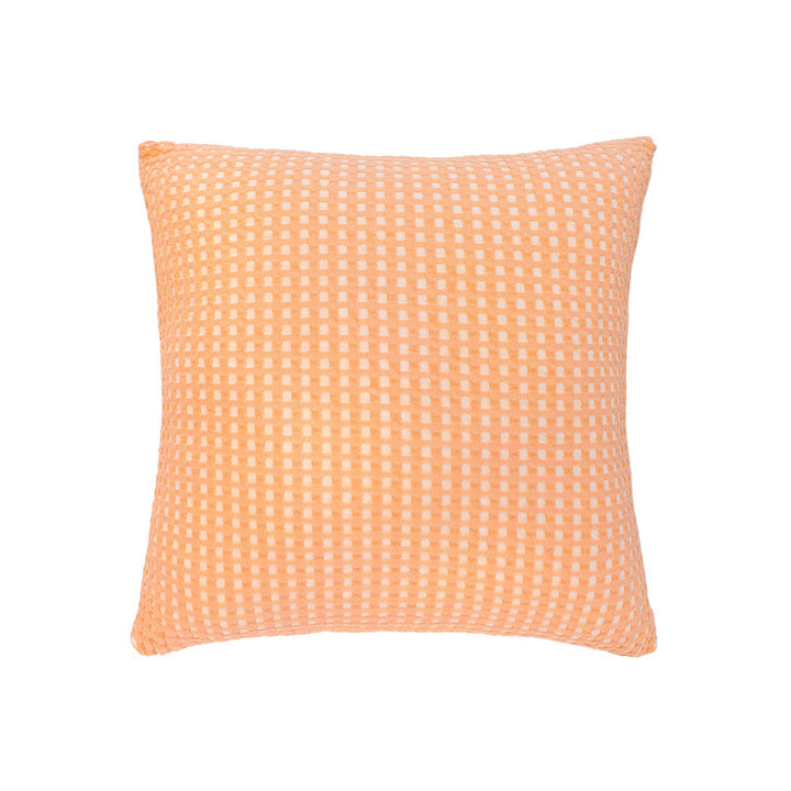 Dora Peach Square Filled Cushion