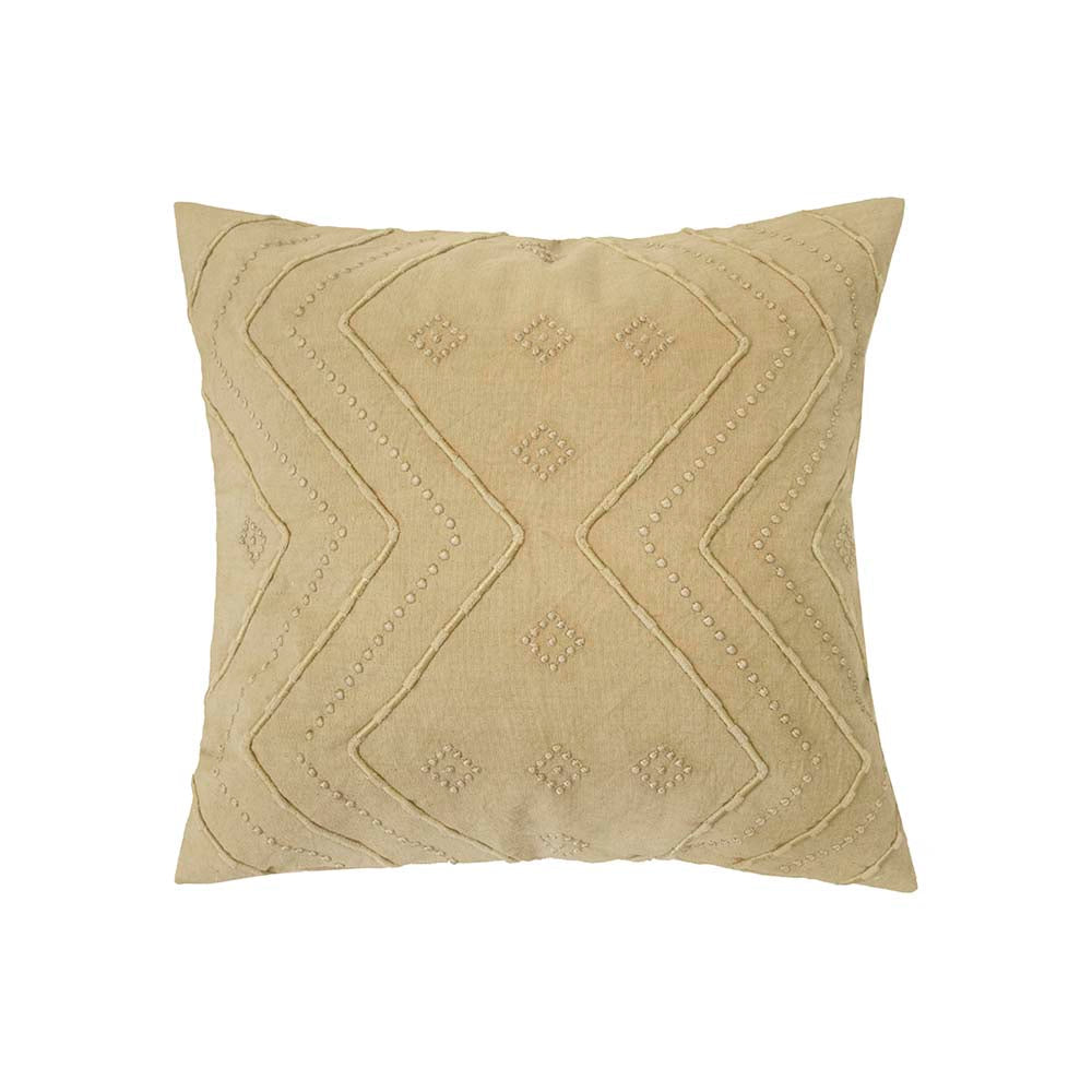 Durack Flax Square Filled Cushion