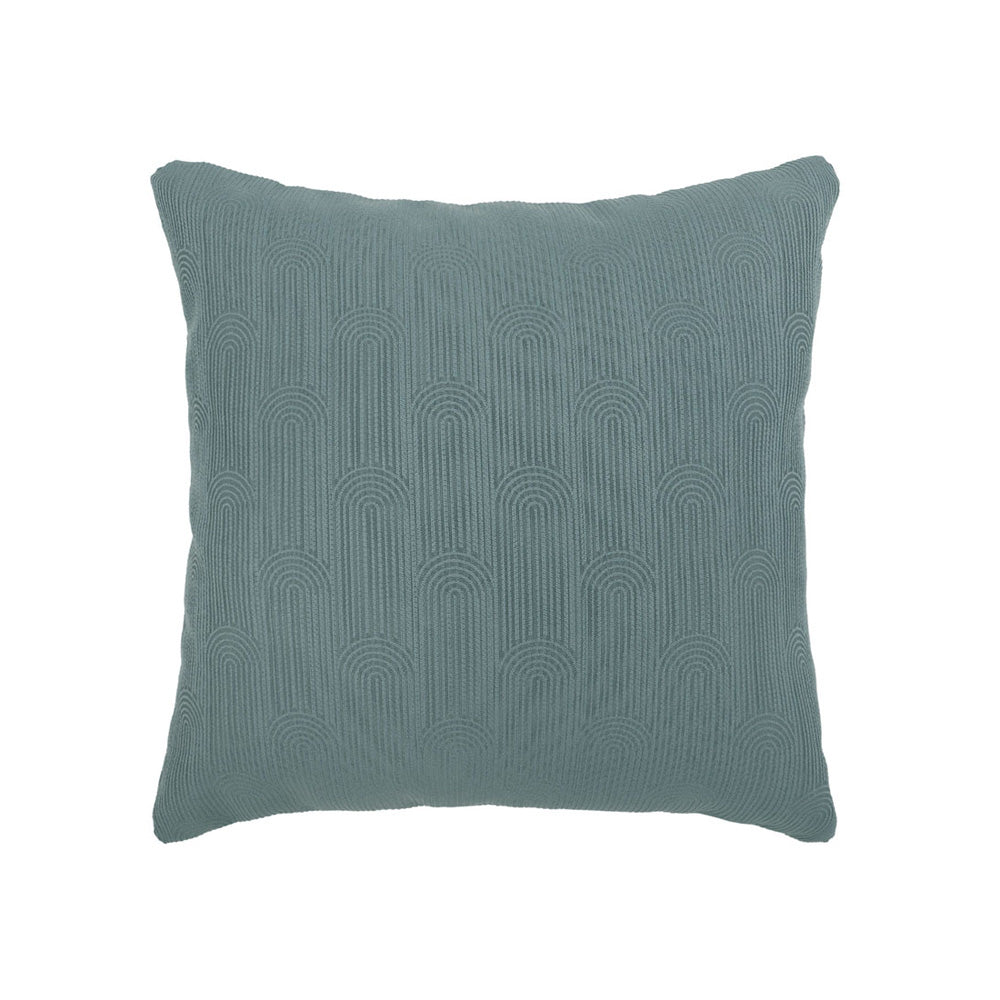 Bambury Eva Blue Square Filled Cushion | My Linen