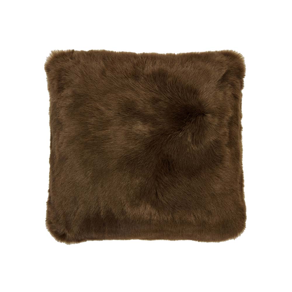 Faux Fur Hazel Square Filled Cushion