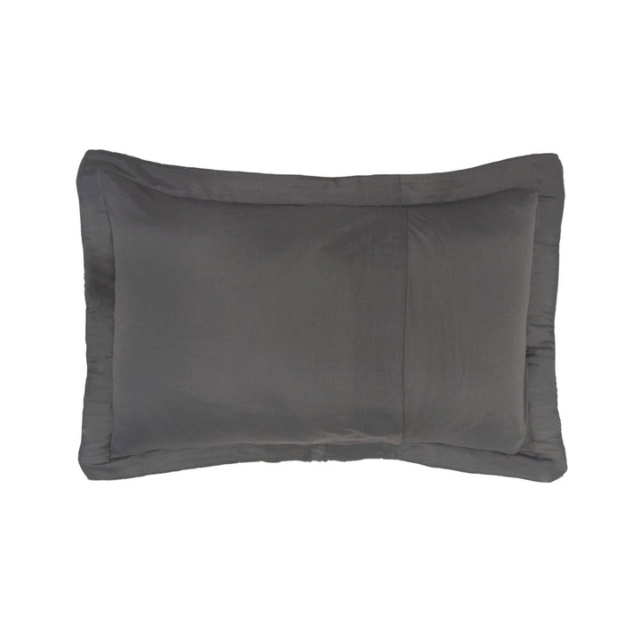 Bambury Flinders Pebble Charcoal Set Pillowcase Reverse | My Linen