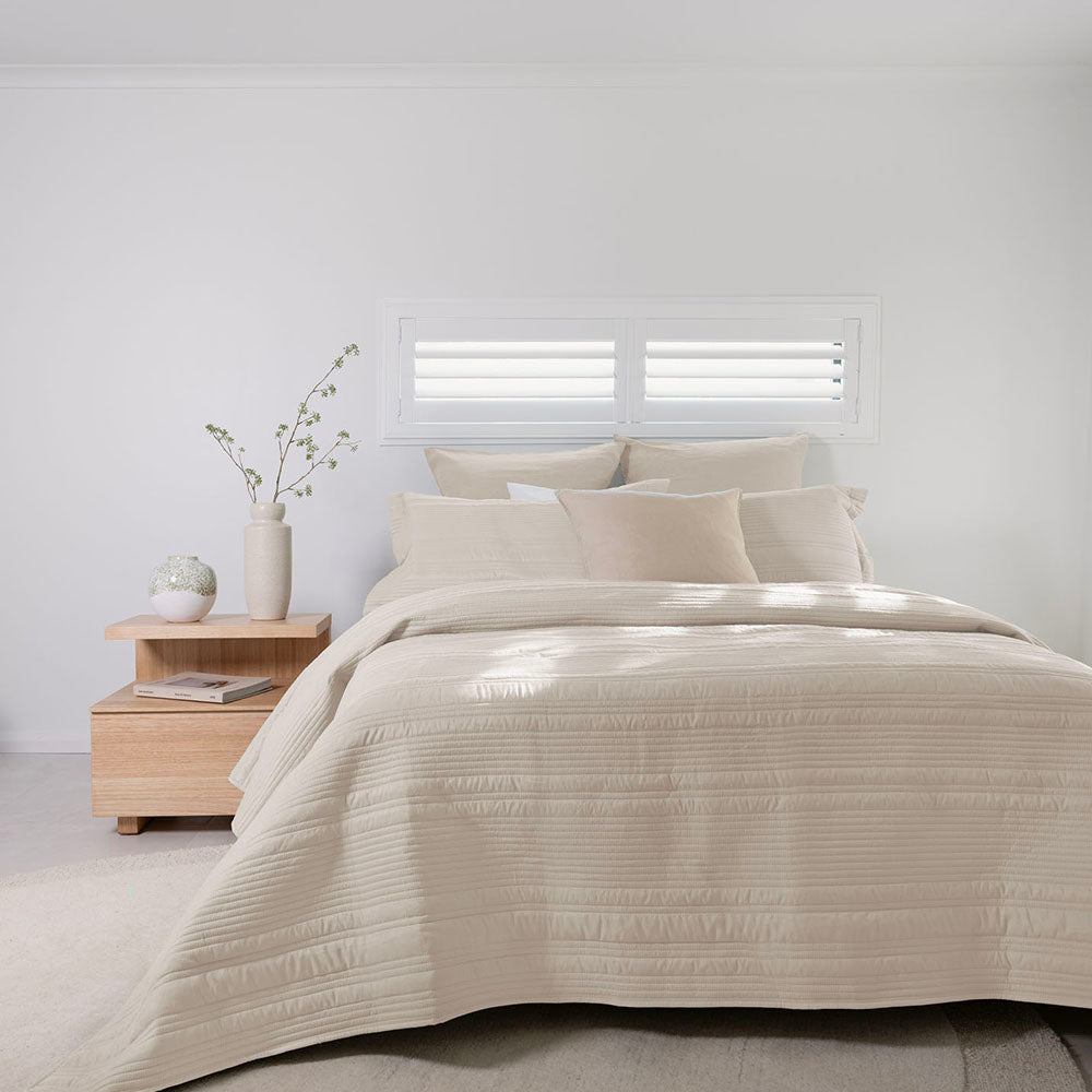 Bambury Flinders Pebble Coverlet Set | My Linen