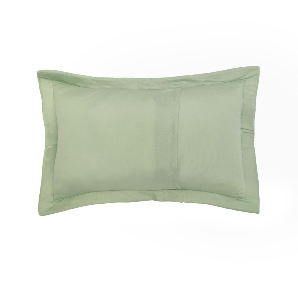 Bambury Flinders Sage Coverlet Set Pillowcase Reverse | My Linen