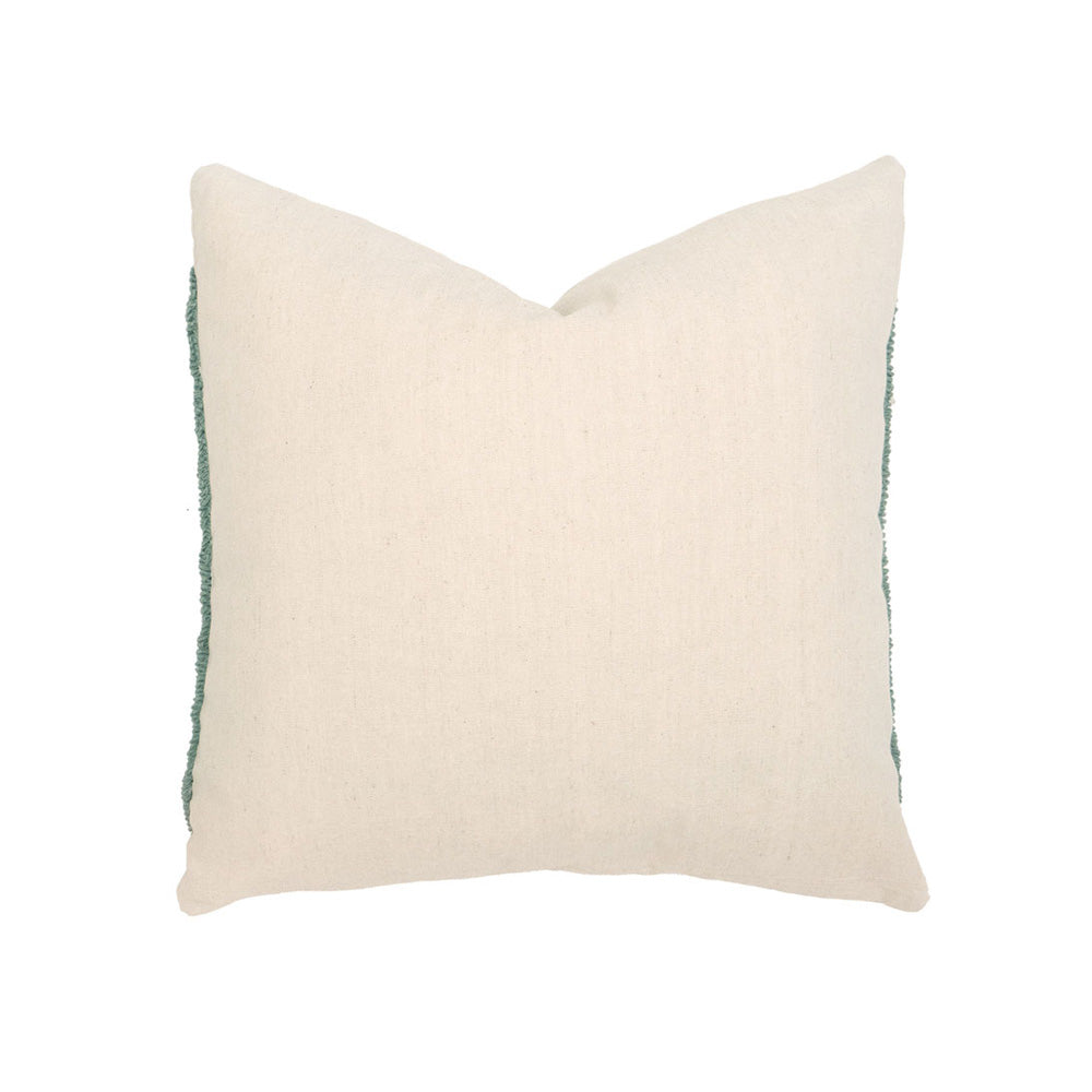 Bambury Florian Eucalyptus Square Filled Cushion Reverse | My Linen