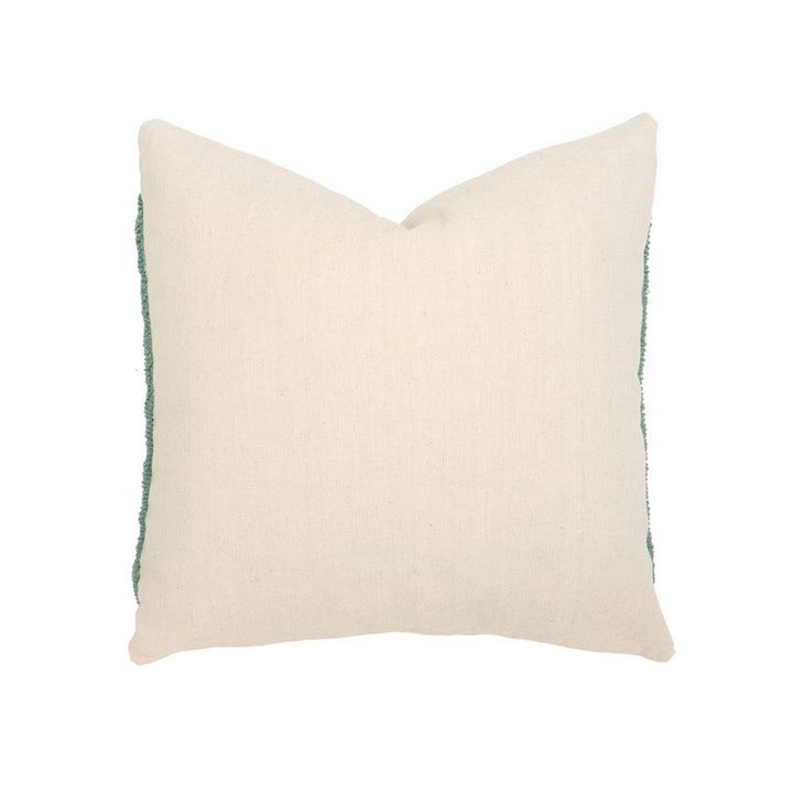 Bambury Florian Eucalyptus Square Filled Cushion Reverse | My Linen