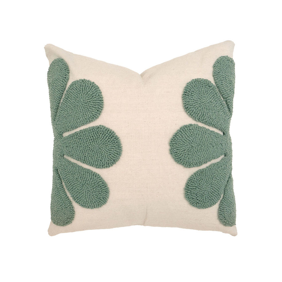 Bambury Florian Eucalyptus Square Filled Cushion | My Linen