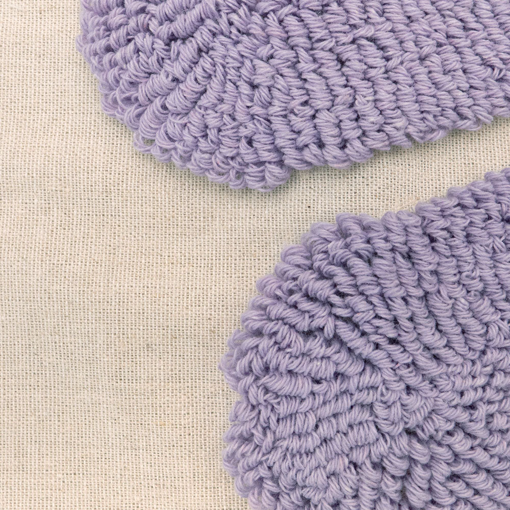 Bambury Florian Lilac Square Filled Cushion Detail | My Linen